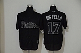 Phillies 17 Rhys Hoskins Big Fella Black 2019 Players' Weekend Player Jersey,baseball caps,new era cap wholesale,wholesale hats